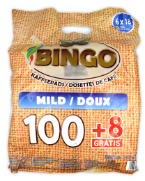 Bingo coffee pods mild 108 pods