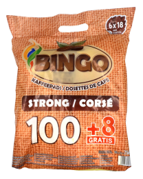Bingo coffee pods strong 108 pods