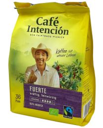 Café Intencion Fuerte 36 pods (fairtrade + organic)