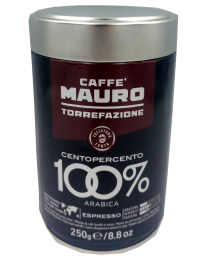Caffe Mauro Centopercento 250g canned ground coffee