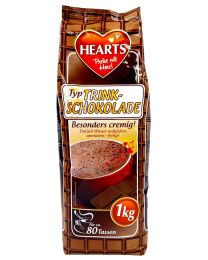 Hearts chocolate drink