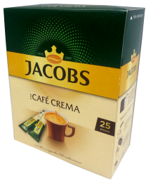 Jacobs Café Crema instant coffee 25 sticks