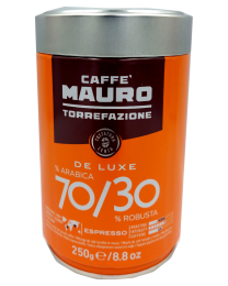 Caffe Mauro De Luxe 250g ground coffee in can 