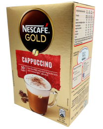Nescafe Gold Cappuccino instant coffee 10 sticks