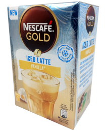 Nescafe Gold Iced Latte Vanilla instant coffee 7 sticks